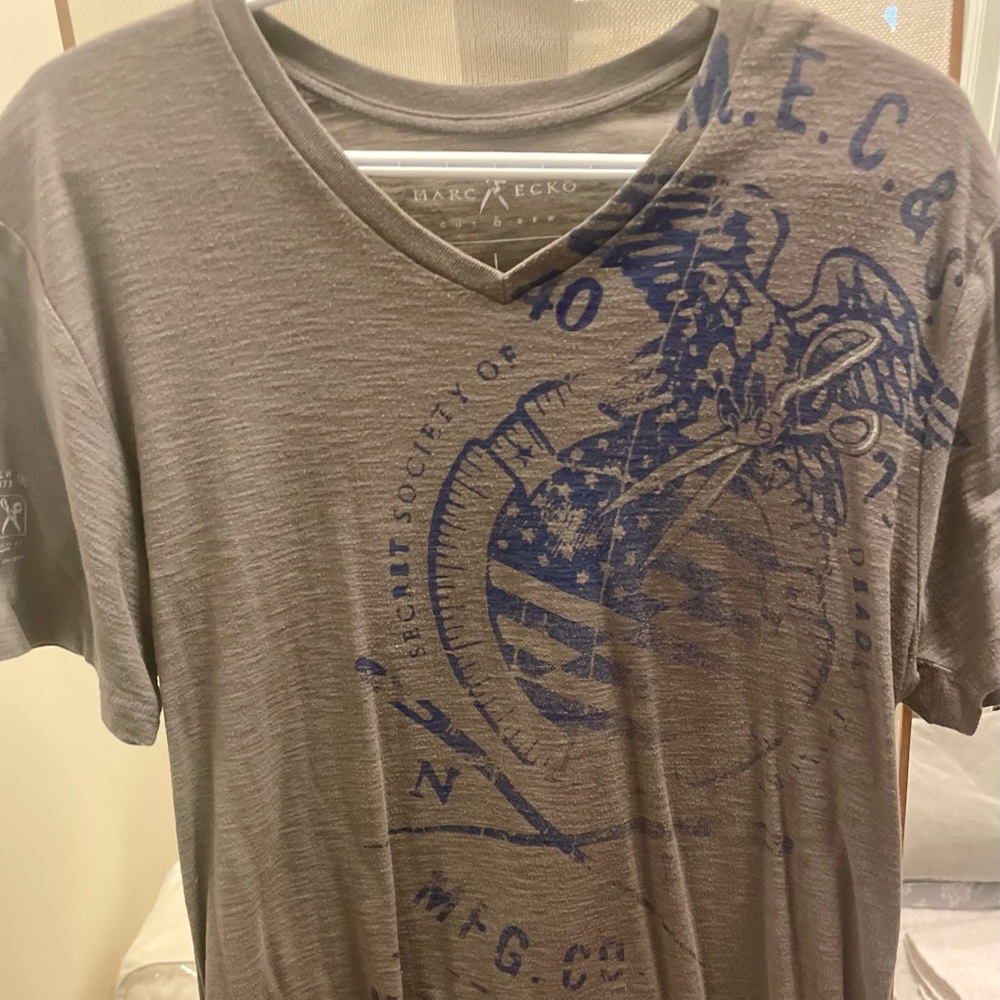 Marc Ecko Gray Graphic Men's Shirt